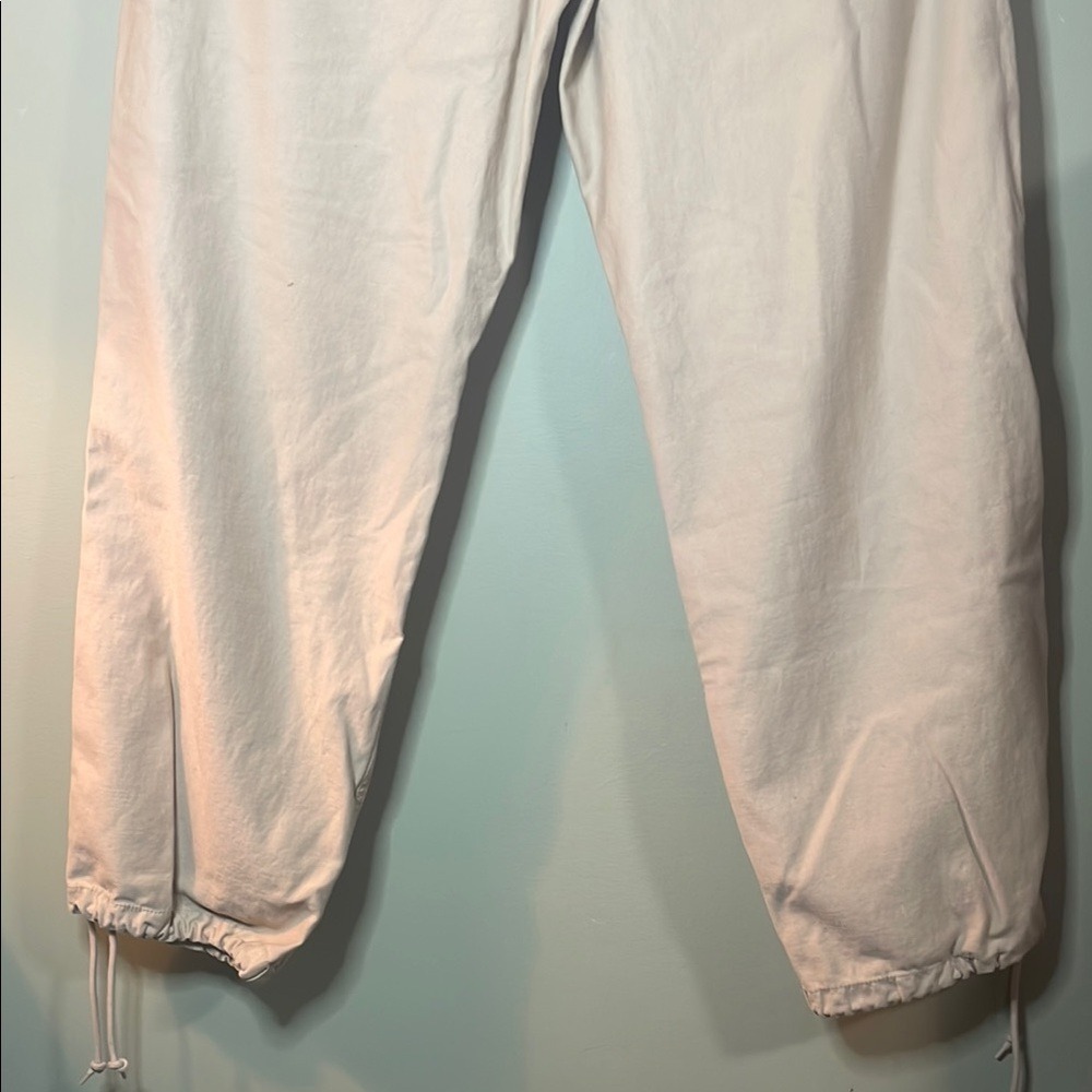 TNA Surplus Division Cargo Pants Khaki Tan‎ Drawstring Waist Wide Leg Size M - Picture 5 of 9